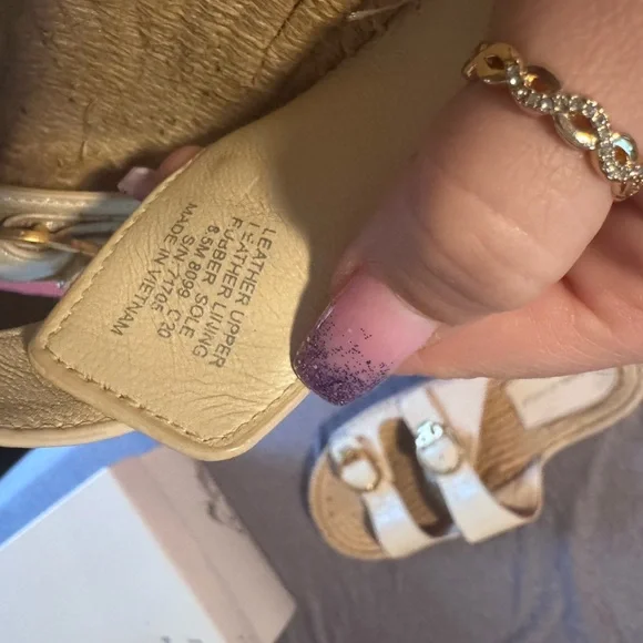 Tory Burch Cream Slide Sandals - Picture 3 of 3